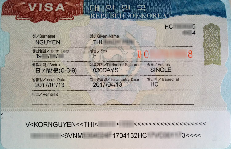 Hướng dẫn điền thông tin đơn Visa Hàn Quốc Online