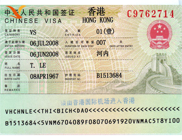 Xin Visa Hong Kong - hồ sơ Visa Hong Kong chi tiết nhất
