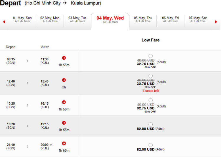 Mẹo tìm vé rẻ AirAsia cả tuần khi hãng tắt tính năng hiển thị giá rẻ