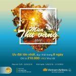 “Xúc” ngay vé rẻ mùa thu vàng 2018 của Vietnam Airlines